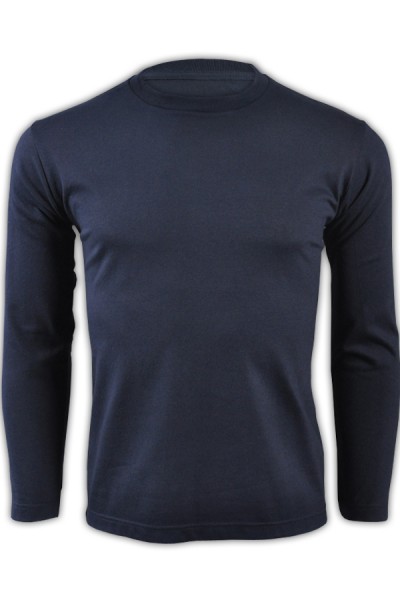 SKLST008 sapphire blue 031 long sleeved men' s T shirt 00101-LVC online ordering basic type typical classic whole cotton cotton 100% tee shirts long sleeved sporty breathable tees supplier long sleeved tshirts company price 45 degree